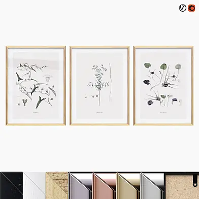 Poster Set "Vintage Plants"