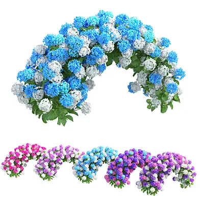 Plants Hydrangea set 05