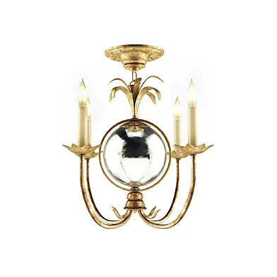 E. F. Chapman Gramercy 4 Light 17 inch Gilded Iron Chandelier Ceiling Light