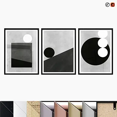 Poster Set "BW Shapes"