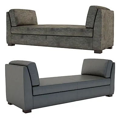 Hayden Leather Bench