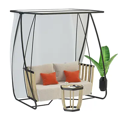 Collections swing porch and small coffee table