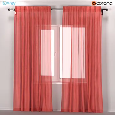 IKEA ЛЕЙОНГЭП - прозрачные шторы из льна.