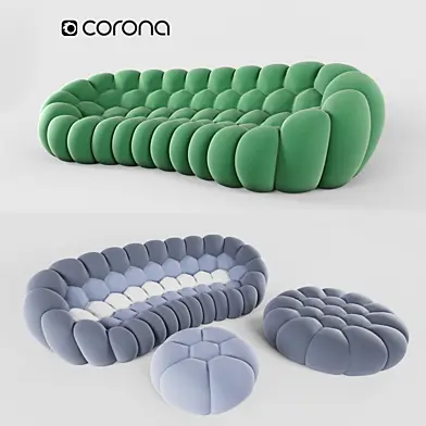Bubble Curved 5-seat Sofa