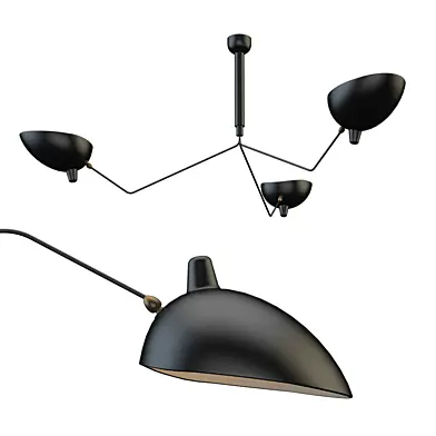 Serge Mouille Ceiling Lamp