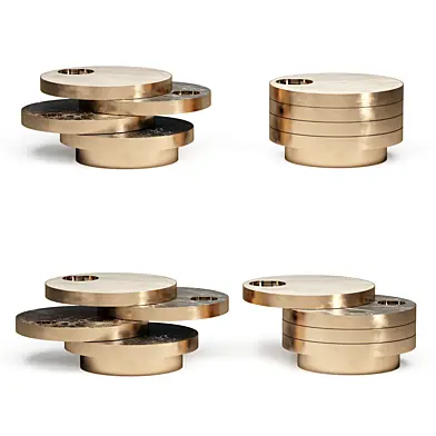 Solaris Kinetic Table Gold