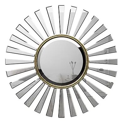 Sunburst Vintage Bronze Wall Mirror BRAY1823