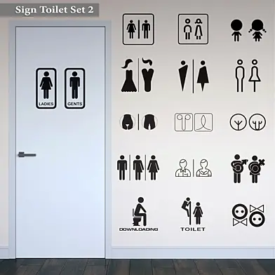 Sign Toilet Set 2