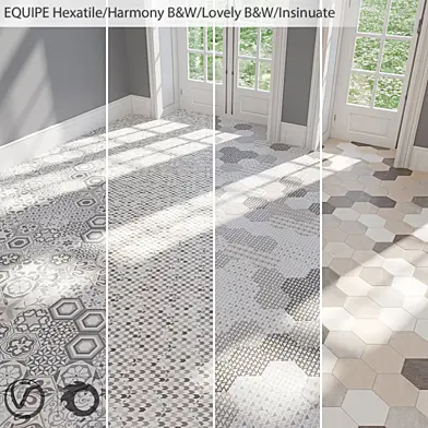 EQUIPE Hexatile/Harmony B&W/Lovely B&W/Insinuate/Garden Grey/Sand/Black/Grey/Mink/Mud/Sand/White