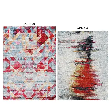 Temple and webster:Art Notes Traditional Rug, Majin Aqua Silk Rug