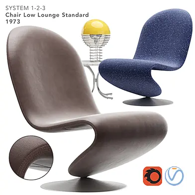 verpan system 123 lounge chair standard