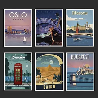 Vintage travel poster