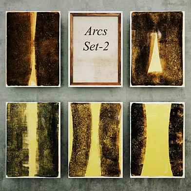 Abstract Paintings Arcs Set2