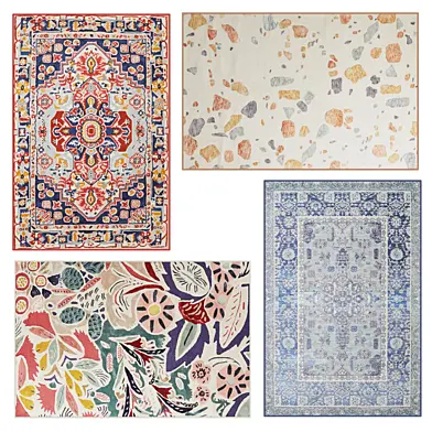Anthropologie Rug set 4