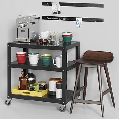 CB2 Exclusive rolling cart