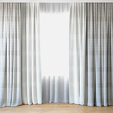 Curtains 14 | Canvas curtains and tulle