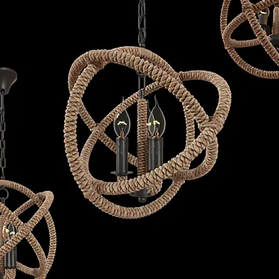 Tomshine  Pendant Lights rope 3  \ Rope LOFT1194-3