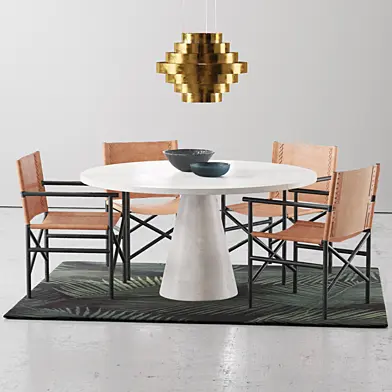 Loft Dining Leather chair set