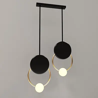 Gold Ring Ceiling Light