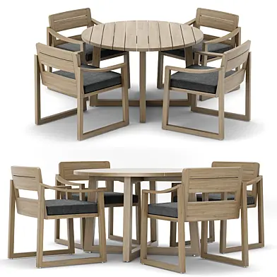 RH Outdoor Sebastian round table chair