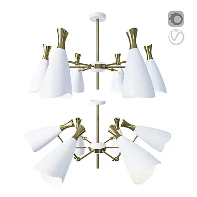Люстра Nuevo CELLA PENDANT white small