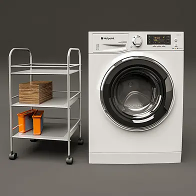 Hotpoint-Ariston RDPD 96407 и тележка ИКЕА Драгган