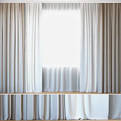 Curtains 88 | Curtains with Tulle | Spradling | FAILLE and SKYLINE