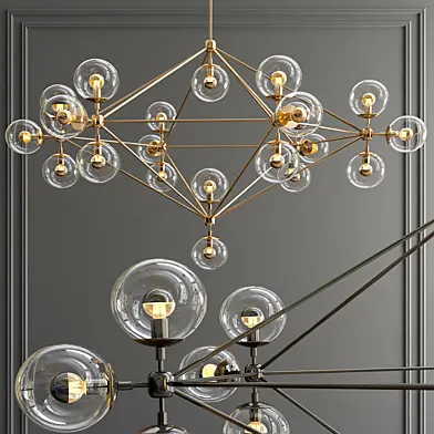 Modo 6 Sided Chandelier - 21 Globes