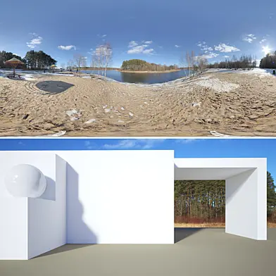 HDRi начало весны. Солнце