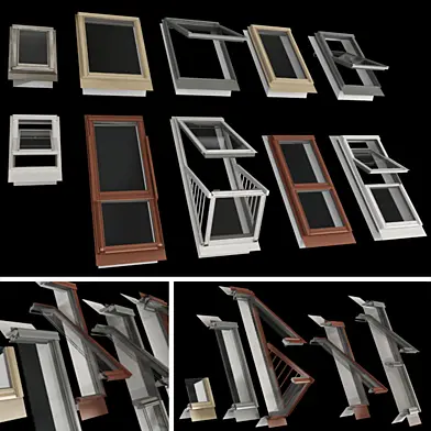 Мансардные окна / Roof windows, mansard
