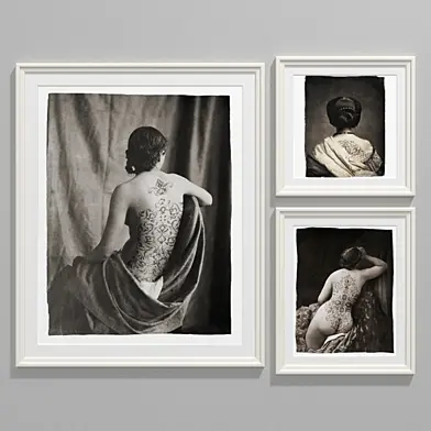 Back tattoo photo collage