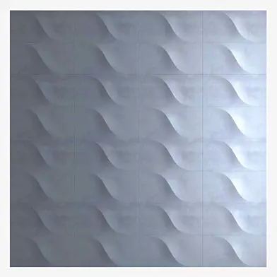 3d wall panel ice by decor design  italo pertichini 3d model