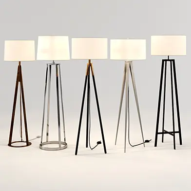 Crate&Barrel Floor Lamp Set 2