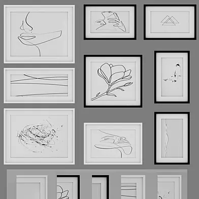 PHOTO FRAME SET 17 (minimalist art)