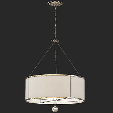 Crystorama Broche 6-Light Antique Silver Chandelier