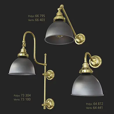 3 Bronze Arm Wall Mount