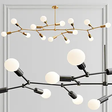 Modern Branch Molecular Chandelie