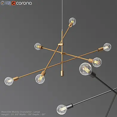 West Elm Mobile Chandelier - Large
