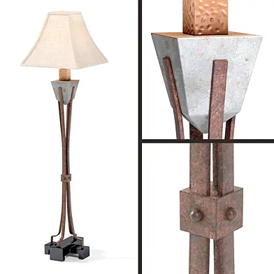 Slate floor lamp