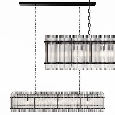 Restoration Hardware SAN MARCO LINEAR CHANDELIER 54 Black