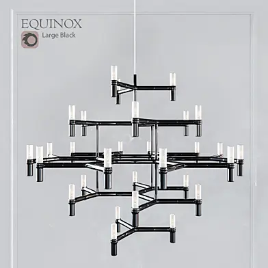 EQUINOX CHANDELIER LARGE BLACK
