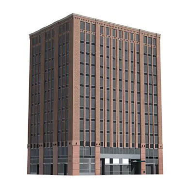 New York corner building 3d model