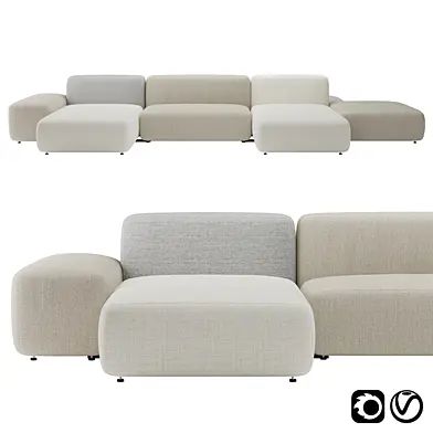 Plus Island Big Sofa by Lapalma