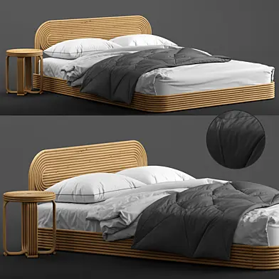 Ria rattan bed