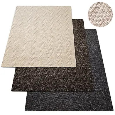 Aran Chevron Handwoven Wool Rug RH Collection