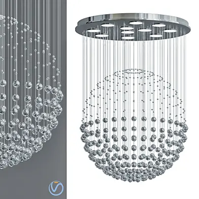 Contemporary Crystal Ball Chandelier