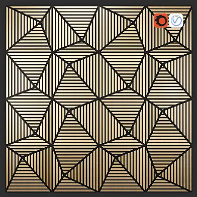 Soundform - Peak - Black MDF w Essential Oak