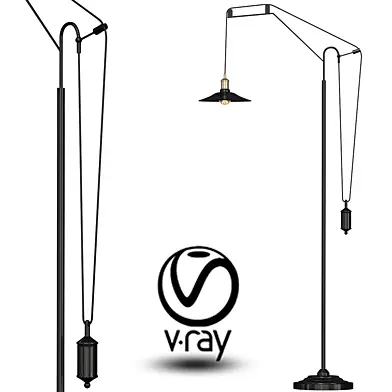 Loft Cone Pendant Balance Floor Lamp