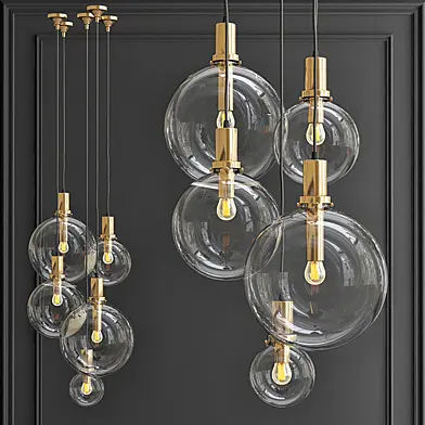 Подвесной светильник Glass Globe Gold