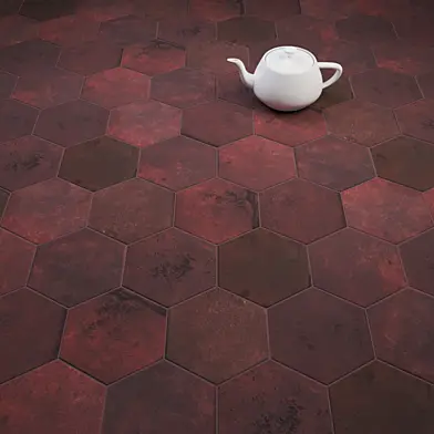 CIR Miami Esagona Red Clay (Ex Vinaccia) Tile Set